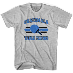 Guatemala Table Tennis Womens Cotton T-Shirt - Grey Heather