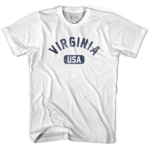 Virginia USA Adult Cotton T-shirt - White