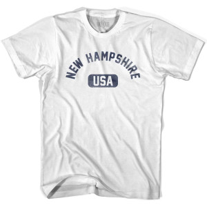 New Hampshire USA Youth Cotton T-shirt - White New Hampshire USA Youth Cotton T-shirt - White