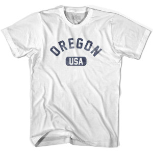 Oregon USA Youth Cotton T-shirt - White Oregon USA Youth Cotton T-shirt - White