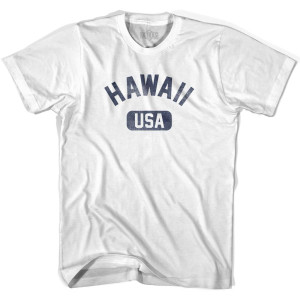 Hawaii USA Youth Cotton T-shirt - White Hawaii USA Youth Cotton T-shirt - White