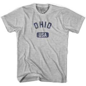 Ohio USA Adult Cotton T-Shirt - Grey Heather