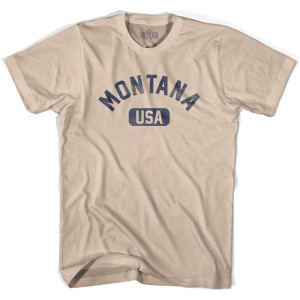 Montana USA Adult Cotton T-Shirt - Creme