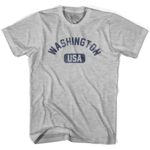 Washington USA Adult Cotton T-Shirt - Grey Heather
