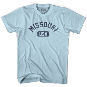 Missouri USA Adult Cotton T-Shirt - Light Blue