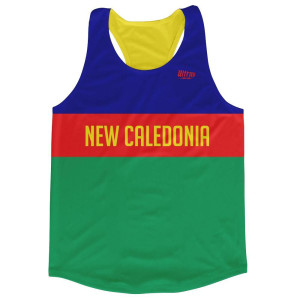 New Caledonia Country Finish Line Running Tank Top Racerback Track and Cross Country Singlet Jersey Made in USA - Red Blue Green New Caledonia Country Finish Line Running Tank Top Racerback Track and Cross Country Singlet Jersey Made in USA - Red Blue Green