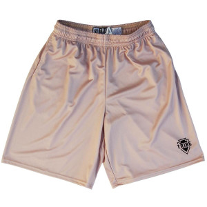Tribe Vegas Gold Lacrosse Battle Shorts Made in USA - Vegas Gold