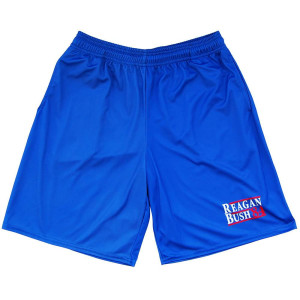 Reagan Bush 84 Lacrosse Shorts Made in USA - Royal