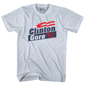Clinton Gore 92 Election Adult Tri-Blend T-shirt - Athletic White Clinton Gore 92 Election Adult Tri-Blend T-shirt - Athletic White