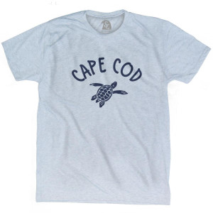 Cape Cod Beach Sea Turtle Adult Tri-Blend T-Shirt - Athletic White Cape Cod Beach Sea Turtle Adult Tri-Blend T-Shirt - Athletic White