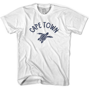 Cape Town Beach Sea Turtle Youth Cotton T-shirt - White Cape Town Beach Sea Turtle Youth Cotton T-shirt - White