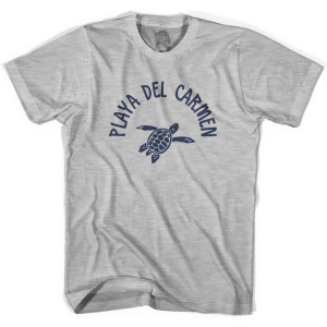 Playa del Carmen Beach Sea Turtle Youth Cotton T-Shirt - Grey Heather Playa del Carmen Beach Sea Turtle Youth Cotton T-Shirt - Grey Heather
