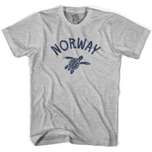 Norway Beach Sea Turtle Youth Cotton T-Shirt - Grey Heather Norway Beach Sea Turtle Youth Cotton T-Shirt - Grey Heather