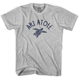 Ari Atoll Beach Sea Turtle Youth Cotton T-Shirt - Grey Heather Ari Atoll Beach Sea Turtle Youth Cotton T-Shirt - Grey Heather