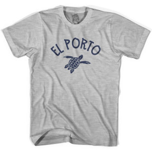 El Porto Beach Sea Turtle Youth Cotton T-Shirt - Grey Heather El Porto Beach Sea Turtle Youth Cotton T-Shirt - Grey Heather