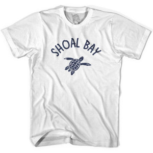Shoal Bay Beach Sea Turtle Adult Cotton T-shirt - White