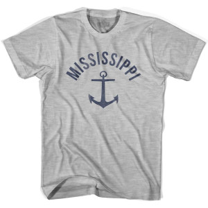 Mississippi State Anchor Home Cotton Youth T-Shirt - Grey Heather Mississippi State Anchor Home Cotton Youth T-Shirt - Grey Heather