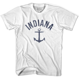 Indiana State Anchor Home Cotton Youth T-shirt - White Indiana State Anchor Home Cotton Youth T-shirt - White
