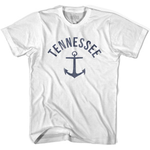 Tennessee State Anchor Home Cotton Youth T-shirt - White Tennessee State Anchor Home Cotton Youth T-shirt - White