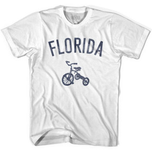 Florida State Tricycle Womens Cotton T-shirt - White