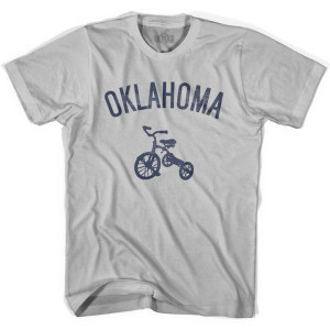 Oklahoma State Tricycle Adult Cotton T-Shirt - Cool Grey