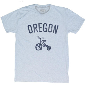 Oregon State Tricycle Adult Tri-Blend T-Shirt - Athletic White Oregon State Tricycle Adult Tri-Blend T-Shirt - Athletic White
