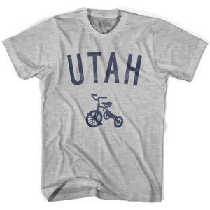 Utah State Tricycle Womens Cotton T-Shirt - Grey Heather Utah State Tricycle Womens Cotton T-Shirt - Grey Heather