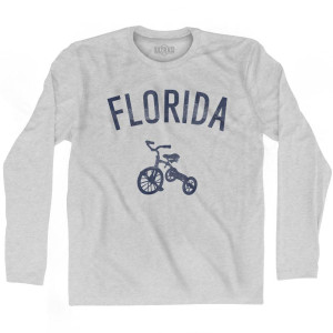 Florida State Tricycle Adult Cotton Long Sleeve T-Shirt - Grey Heather Florida State Tricycle Adult Cotton Long Sleeve T-Shirt - Grey Heather