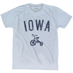Iowa State Tricycle Adult Tri-Blend T-Shirt - Athletic White Iowa State Tricycle Adult Tri-Blend T-Shirt - Athletic White