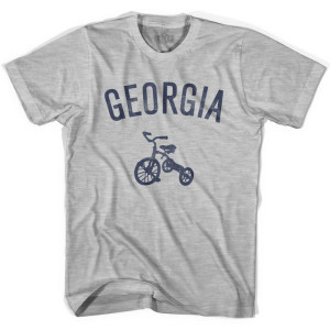 Georgia State Tricycle Womens Cotton T-Shirt - Grey Heather Georgia State Tricycle Womens Cotton T-Shirt - Grey Heather