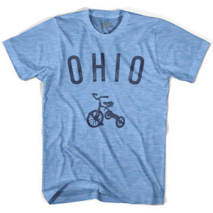 Ohio State Tricycle Adult Tri-Blend T-Shirt - Athletic Blue Ohio State Tricycle Adult Tri-Blend T-Shirt - Athletic Blue