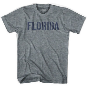 Florida State Stencil Youth Tri-Blend T-shirt - Athletic Grey