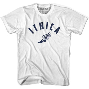 Ithica Running Winged Foot Track T-shirt - White Ithica Running Winged Foot Track T-shirt - White