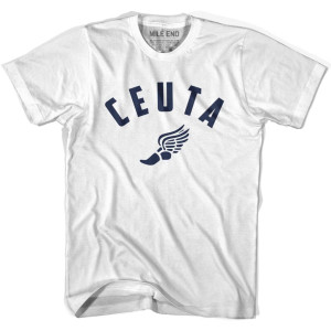 Ceuta Running Winged Foot Track T-Shirt - Adult - White Ceuta Running Winged Foot Track T-Shirt - Adult - White