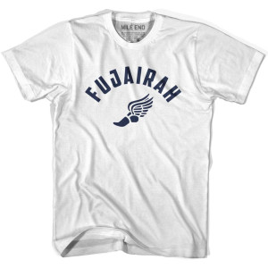 Fujairah Running Winged Foot Track T-Shirt - Adult - White Fujairah Running Winged Foot Track T-Shirt - Adult - White