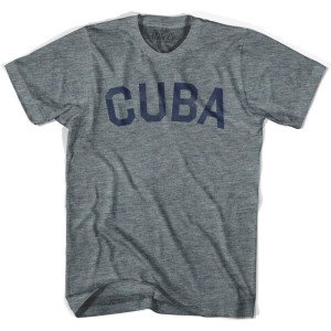Cuba Vintage T-Shirt - Adult - Athletic Grey