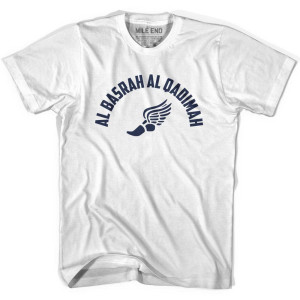 Al Basrah al Qadimah Running Winged Foot Running Winged Foot Track T-Shirt - Adult - White