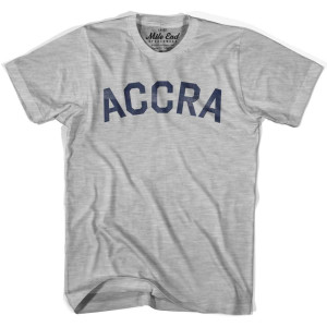 Accra Text T-Shirt - Adult - Grey Heather