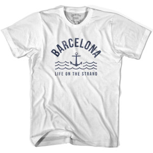 Barcelona Anchor Life on the Strand T-Shirt - Adult - White Barcelona Anchor Life on the Strand T-Shirt - Adult - White