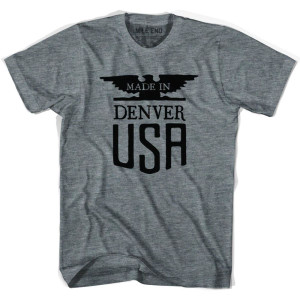 Made In USA Denver Vintage Eagle T-Shirt - Adult - Athletic Grey Made In USA Denver Vintage Eagle T-Shirt - Adult - Athletic Grey