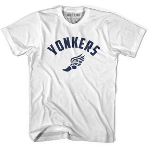 Yonkers Running Winged Foot Track T-Shirt - Adult - White