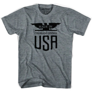Made In USA Colorado Vintage Eagle T-Shirt - Adult - Athletic Grey Made In USA Colorado Vintage Eagle T-Shirt - Adult - Athletic Grey