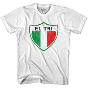 Ultras Mexico El Tri Crest Soccer T-shirt - White Ultras Mexico El Tri Crest Soccer T-shirt - White