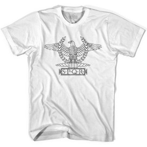 Rome Eagle SPQR Ultras Soccer T-shirt - White Rome Eagle SPQR Ultras Soccer T-shirt - White