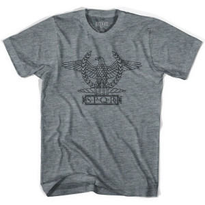 Rome Eagle SPQR Ultras Soccer T-shirt - Athletic Grey Rome Eagle SPQR Ultras Soccer T-shirt - Athletic Grey
