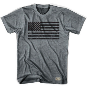 American Black Flag Soccer T-shirt - Athletic Grey American Black Flag Soccer T-shirt - Athletic Grey