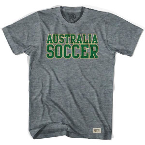 Australia Football Nation Soccer T-shirt - Athletic Grey Australia Football Nation Soccer T-shirt - Athletic Grey