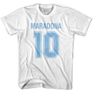 Ultras Maradona 10 Soccer T-shirt - White Ultras Maradona 10 Soccer T-shirt - White