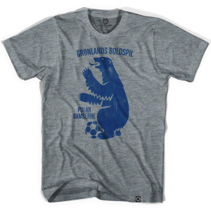 Greenland Polar Bear Soccer T-shirt - Athletic Grey Greenland Polar Bear Soccer T-shirt - Athletic Grey