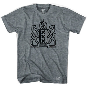 Amsterdam City Crest Tri-blend T-Shirt - Athletic Grey Amsterdam City Crest Tri-blend T-Shirt - Athletic Grey